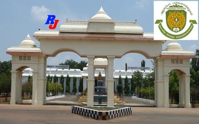 Post Doctoral Fellowship - 2019 in Alagappa University, Tamil Nadu, India