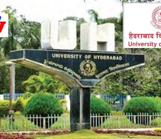 Research Associate(RA) Position in UoH, University of Hyderabad, India Faculty Positions in UoH, University of Hyderabad, India