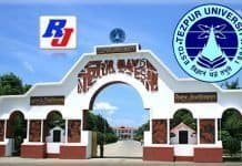 Guest Faculty Recruitment at Tezpur University, Assam, India Teaching positions in Tezpur University (Central University), Assam, India