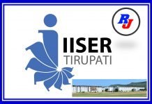 Research Associate Position in IISER Tirupati, Andhra Pradesh, India Post Doctoral Research Fellowship at IISER Tirupati