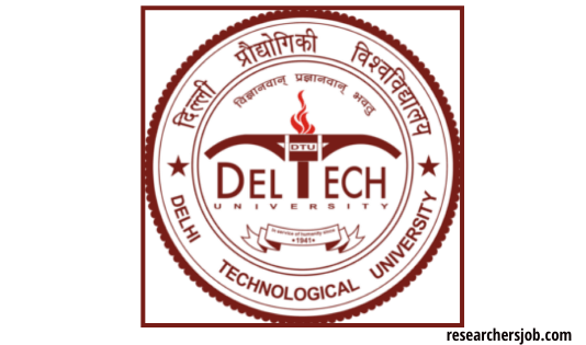 Data Scientist Position in Delhi Technological University (DTU), Delhi, India Guest Faculty Positions at DTU - Delhi Technological University, India