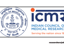 Project Research Scientist Position in ICMR (Non-medical): ,Mumbai India ICMR Recruitment