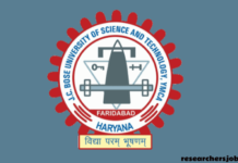 Regular Faculty Position at J. C. Bose University of Science and Technology, YMCA, Faridabad J. C. Bose University of Science and Technology, YMCA, Faridabad
