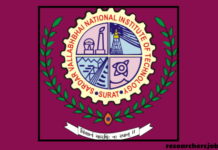 Research Associate Position in SVNIT, Surat, Gujarat, India NIT Surat Recruitment