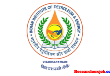 PostDoctoral Fellow Position at IIPE, Visakhapatnam, Andhra Pradesh, India PostDoctoral Fellow Position at IIPE