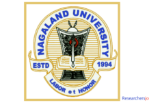 Regular Faculty Position in Central University, Nagaland University, India Regular Faculty Position in Central University, Nagaland University, India