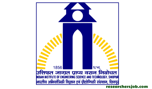 Research Associate Position in IIEST, Shibpur, India Special Drive For Faculty Recruitment at IIEST Shibpur, West Bengal, India