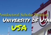 Postdoctoral Research Associate in USA, The University of Utah Postdoctoral Scholar at The Leffler Lab, University of Utah