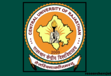 Regular Faculty Position in CURAJ (Central University of Rajasthan), India central university of rajasthan recruitment